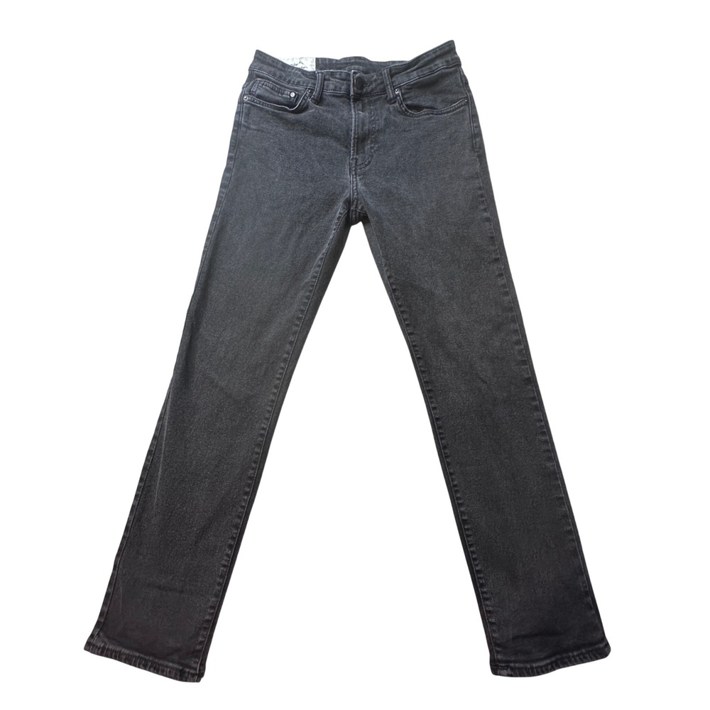 H&M Jeans Men 29x32 (29x28) Black Regular Fit Coupe Standard Washed Denim